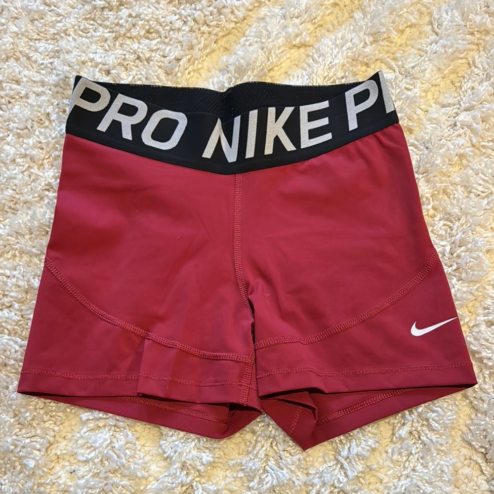 Nike Pro Dri-Fit Red Shorts